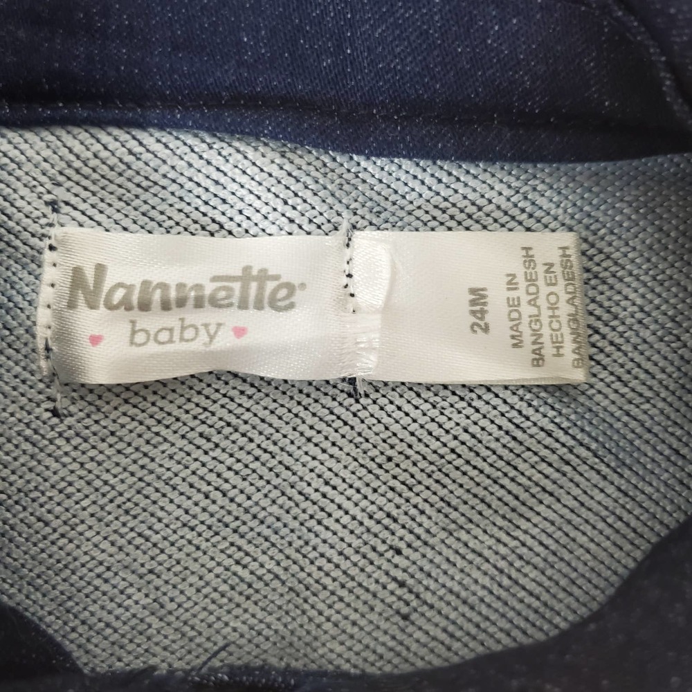 Nanette Baby NWT denim jean jacket size 24M - Picture 3 of 3